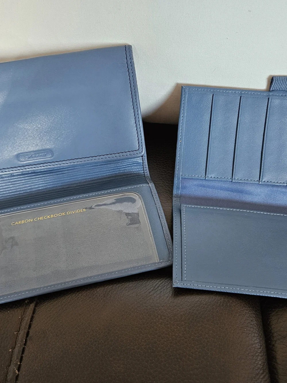 Fossil Women's Blue Leather Wallet Clutch  NWT